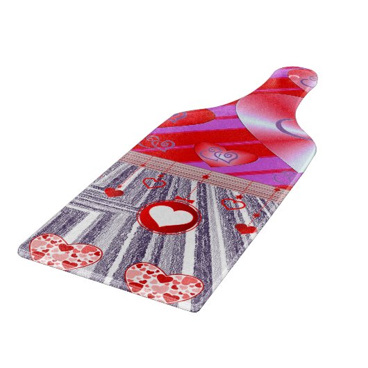 Valentinstag Schneidebrett (Ecke)