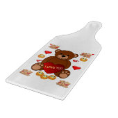 Valentinstag Schneidebrett (Ecke)