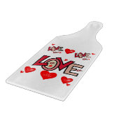 Valentinstag Schneidebrett (Ecke)