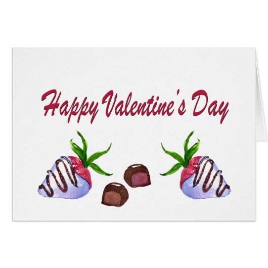 Valentinstag Schokolade bedeckt Erdbeeren (Vorderseite (Horizontal))