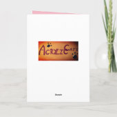 Valentinstag Schokolade Brown Cupid Cat Feiertagskarte (Rückseite)