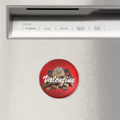 Valentinstag-Schokolade-Chipmunk anpassen Magnet (In Situ (Geschirrspüler))