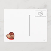 Valentinstag/Schokolade Feiertagspostkarte (Rückseite)
