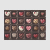 Valentinstag Schokolade Seidenpapier (Vorderseite)