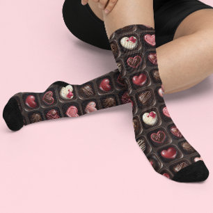 Valentinstag Schokolade Socken