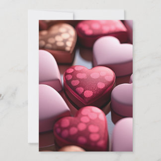 Valentinstag-Schokoladen Feiertagskarte