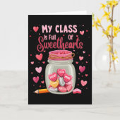 Valentinstag-Schokoladen-Glas-Lehrer Karte (Gelbe Blume)