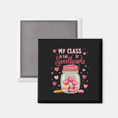 Valentinstag-Schokoladen-Glas-Lehrer Magnet (Vorderseite/Rückseite)