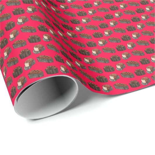 Valentinstag-Schokoladen-Verpackungspapier Geschenkpapier (Rolleneckpunkt)