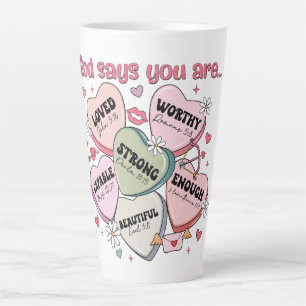 Valentinstag-Schokoladenherzen Christlich Milchtasse