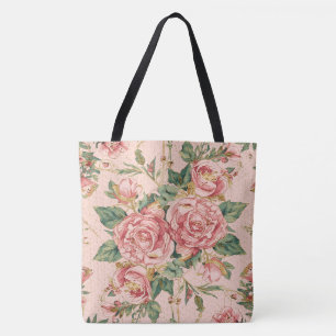 Valentinstag, schöne rosa Rosen Blumen Tasche