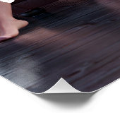 Valentinstag Schönheit in Fingerie auf dem Sofa Poster (Ecke)