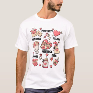 Valentinstag Schule Psychologe Schule Psych T T-Shirt