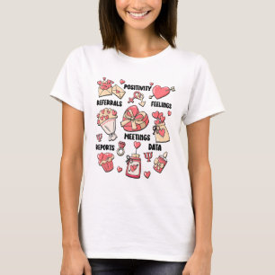 Valentinstag Schule Psychologe Schule Psych T T-Shirt