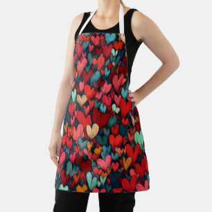 Valentinstag-Schürze Cute, Romantisch & Liebe Schürze