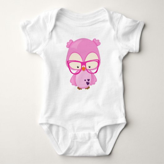 Valentinstag-Schüssel, rosa Schüssel, Brille, Herz Baby Strampler (Vorderseite)