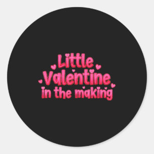 Valentinstag Schwangerschaftsankündigung Little Va Runder Aufkleber