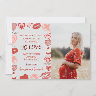 Valentinstag Schwangerschaftsankündigungskarten gr Ankündigung