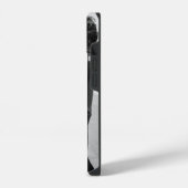 Valentinstag Schwarz-Weiß iPhone Hülle (Linke Seite)