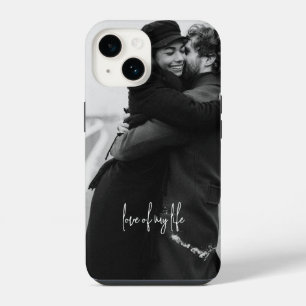 Valentinstag Schwarz-Weiß iPhone 14 Hülle