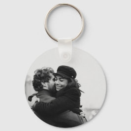 Valentinstag Schwarz-Weiß Schlüsselanhänger