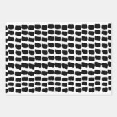 Valentinstag Schwarz-Weiß-Stil modern Geschenkpapier Set (Vorderseite 3)