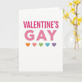Valentinstag Schwule Karte (Gelbe Blume)