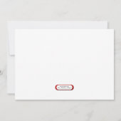 Valentinstag Scrapbook Green Stripe Einladungen (Rückseite)