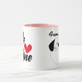Valentinstag Sei ich...vom Hund Tasse (Zentrum)