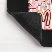 Valentinstag sei mein Spitzen-Coquette-Bogen  Mousepad (Ecke)