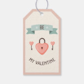 Valentinstag - Sei mein Valentinstag Geschenkanhänger (Rückseite)