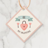 Valentinstag - Sei mein Valentinstag Geschenkanhänger (Vorderseite)