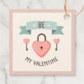 Valentinstag - Sei mein Valentinstag Geschenkanhänger (Rückseite)