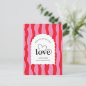 Valentinstag  Sei mein Valentinstag-Grußkarte Postkarte (Stehend Vorderseite)