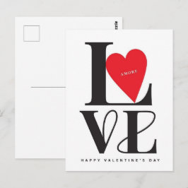 Valentinstag Sei mein Valentinstag-Grußkarte Postkarte