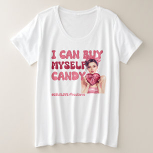 Valentinstag Selbst-Liebe Große Größe T-Shirt