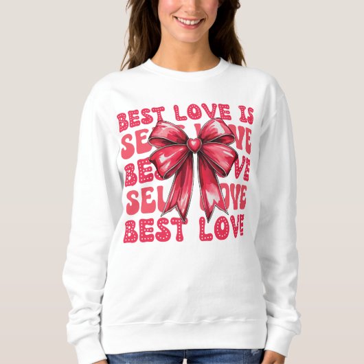Valentinstag Selbst-Liebe Sweatshirt (Vorderseite)