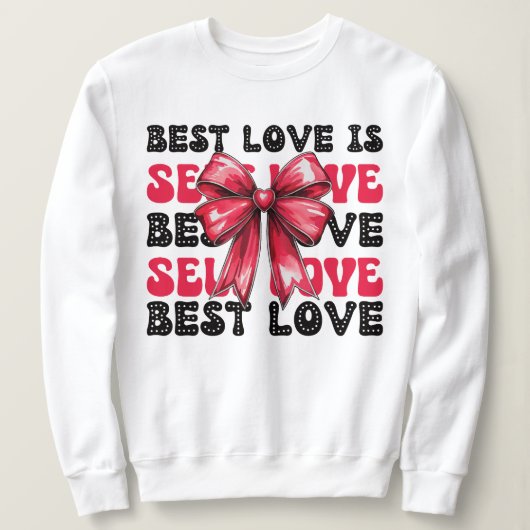 Valentinstag Selbst-Liebe Sweatshirt (Design vorne)