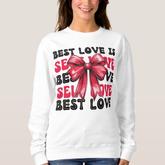 Valentinstag Selbst-Liebe Sweatshirt (Vorderseite)