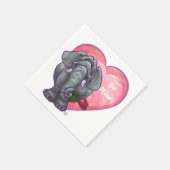 Valentinstag Serviette (Ecke)