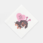 Valentinstag Serviette (Ecke)