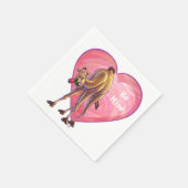 Valentinstag Serviette (Ecke)