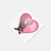 Valentinstag Serviette (Ecke)