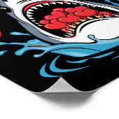 Valentinstag Shark Heart Breaker Jungs Kinder Poster (Ecke)