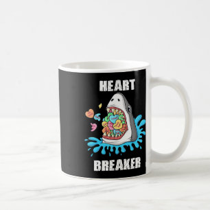 Valentinstag Shark Heart Breakfast Jungs Kinder Kaffeetasse