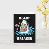 Valentinstag Shark Heart Breakfast Jungs Kinder Karte (Gelbe Blume)