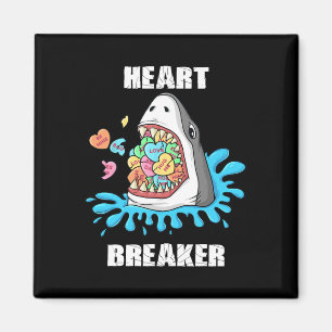 Valentinstag Shark Heart Breakfast Jungs Kinder Magnet