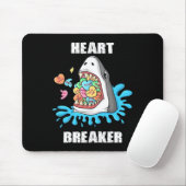 Valentinstag Shark Heart Breakfast Jungs Kinder Mousepad (Mit Mouse)