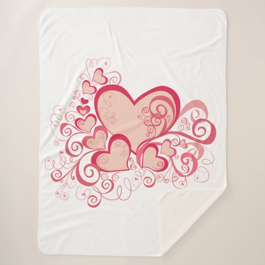 Valentinstag Sherpa Blanket Sherpadecke (Vorderseite)
