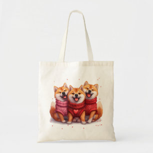 Valentinstag Shiba Inu Hunde Tragetasche